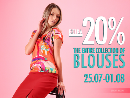 20% off all blouses