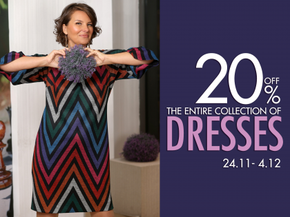 20% off the entire dresses collection