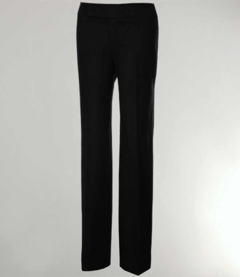 Black wool cloth trousers