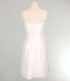 White taffeta dress