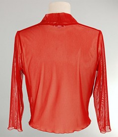 Red elastic tul bolero