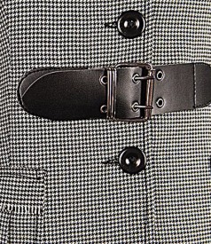 Pepita jacket with black outfit