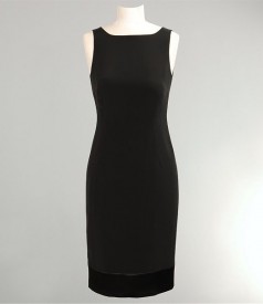 Black satiny dress