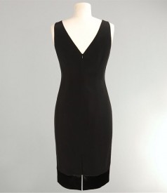 Black satiny dress