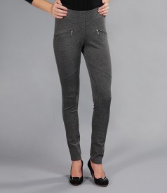 Thick gray jersey pants