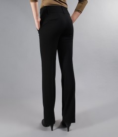 Black office pants with pockets