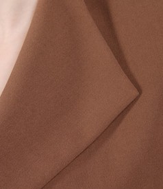 Office brown jacket with bow