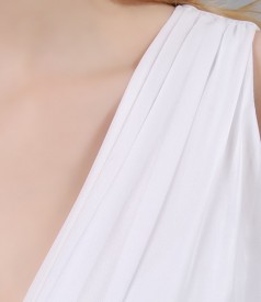 Veil dress superimposed join breasts