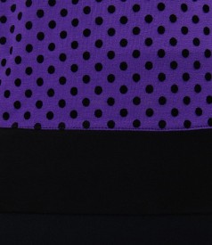 Jersey t-shirt with velvet small knot