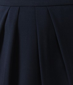 Navy skirt with folds