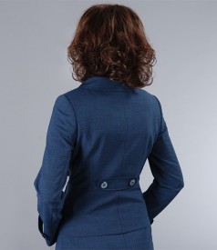 Virgin wool blue office jacket