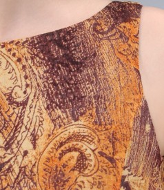 Rochie din voal de vascoza imprimata