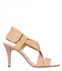 Beige leather sandals Miezko M1761