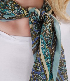 Printed veil scarf