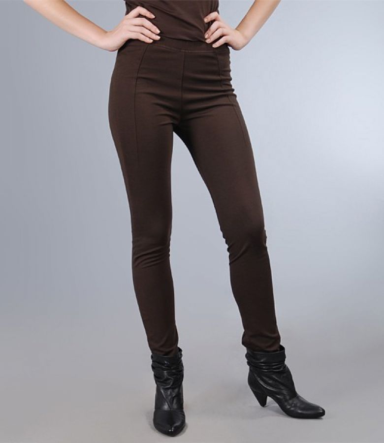 Thick brown jersey pants