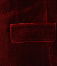 Elegant garnet stretch velvet jacket