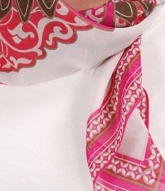 Printed veil scarf