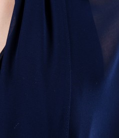 Dark blue veil wrap