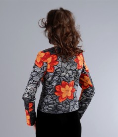Stylish cotton jacket with embroidery