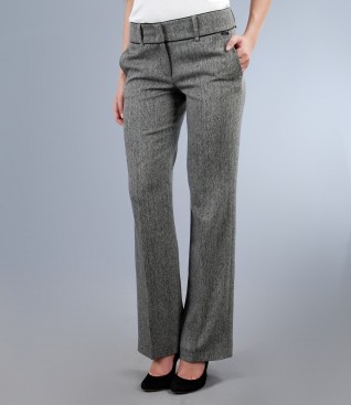 Office trousers from tweed with pockets