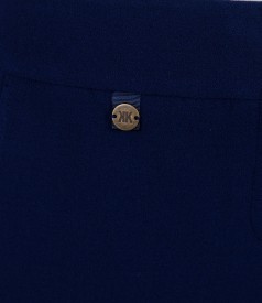 Office navy blue pants with pockets