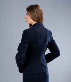 Office jacket with organic wool