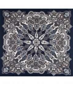 Printed satin veil kerchief