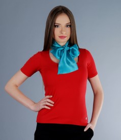 Silk satin scarf