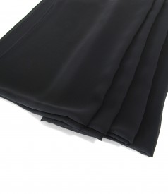 Black veil wrap