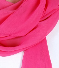 Fuchsia veil wrap