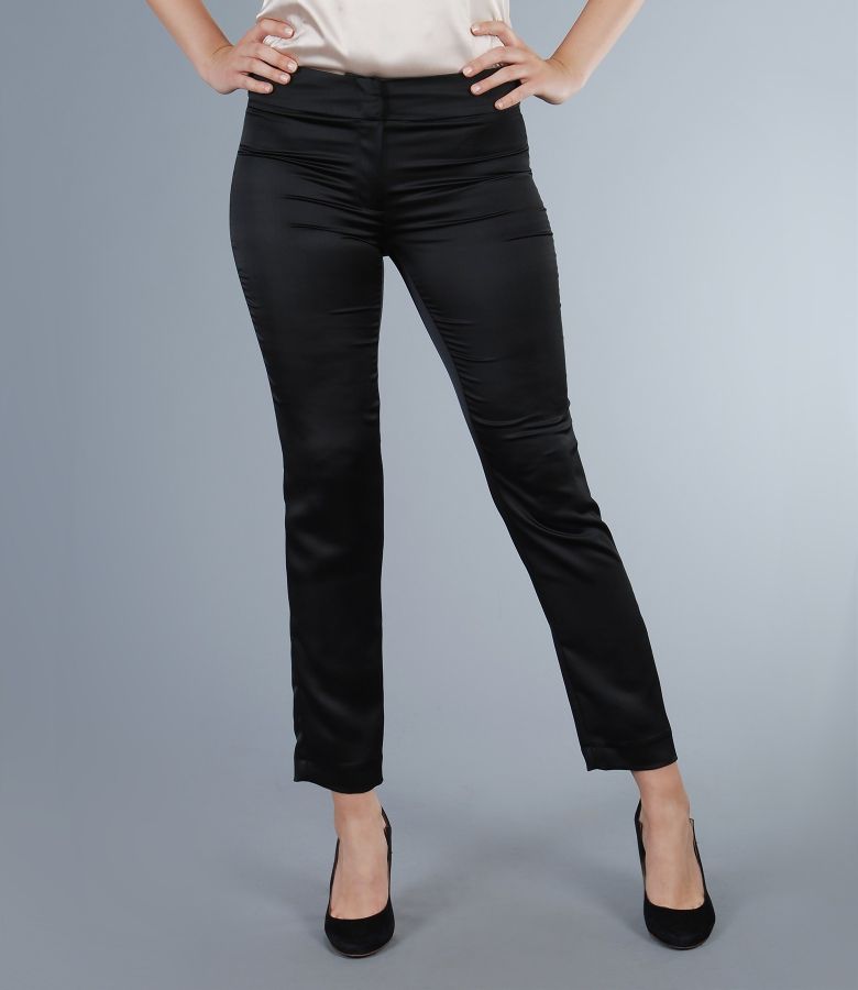 Elegant satin trousers