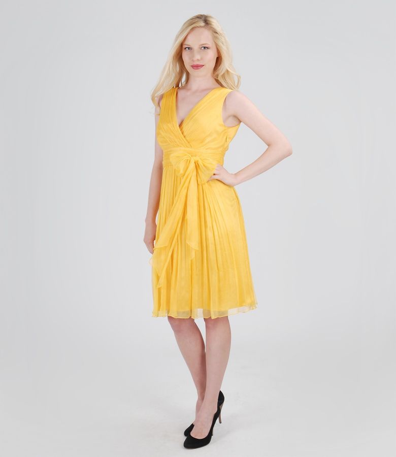 Celestial Veil dress in yellow