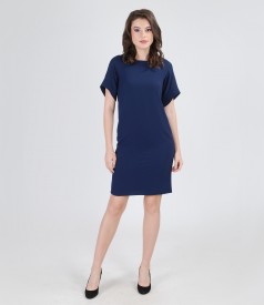 Elastic veil dress with sleeves