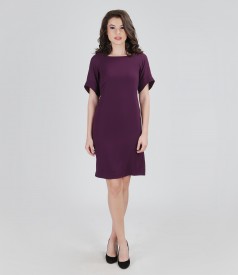 Elastic veil dress with sleeves