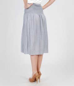 Dress-skirt with elasticized waist