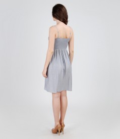 Dress-skirt with elasticized waist