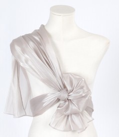 One color organza wrap