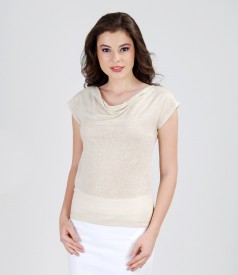 Flax jersey t-shirt