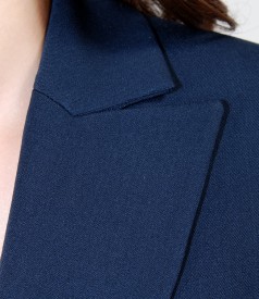 Office jacket from elastic fabric