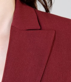Office jacket from elastic fabric