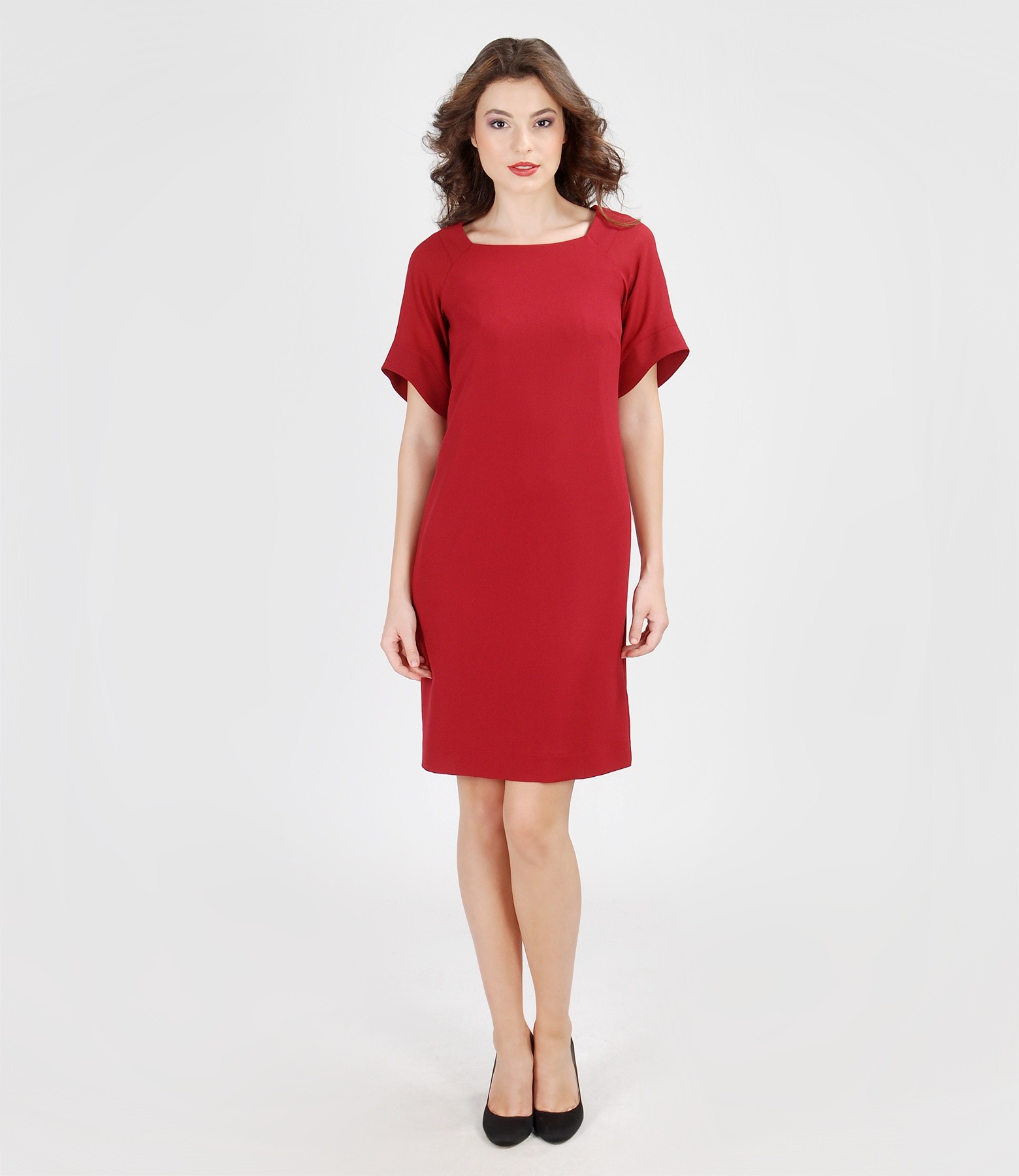Elastic veil dress with sleeves YOKKO