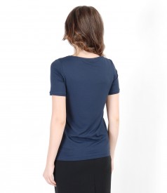 Jersey t-shirt with trim