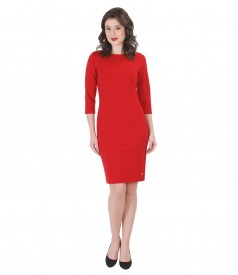 Thick elastic jersey dress