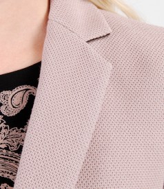 Office jacket from elastic fabric