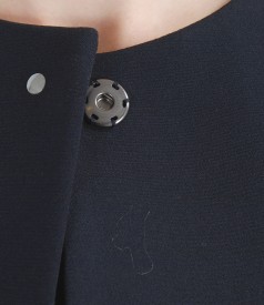 Jacket with pockets and metal targets