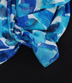 Printed veil scarf