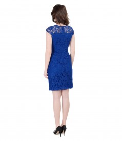 Lace dress with fins