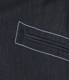 Elastic cotton jacket with stitches