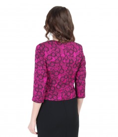 Elegant brocade jacket with floral patterns