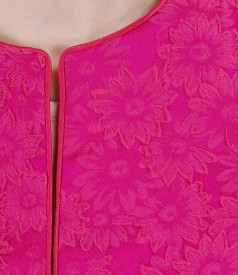 Elegant brocade jacket with floral patterns